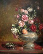 Fanny Inama von Sternegg, Stillleben mit Rosen unknow artist